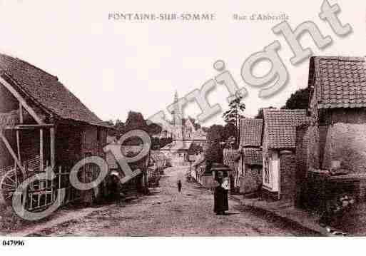 Ville de FONTAINESURSOMME, carte postale ancienne