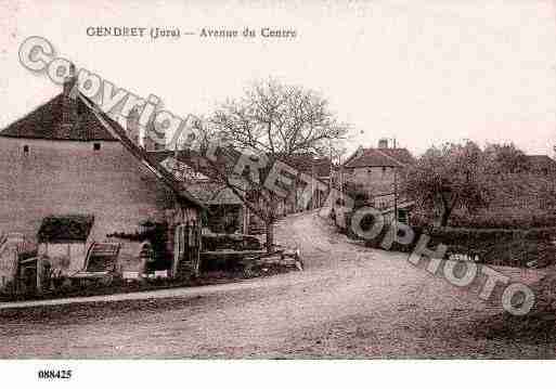 Ville de GENDREY, carte postale ancienne