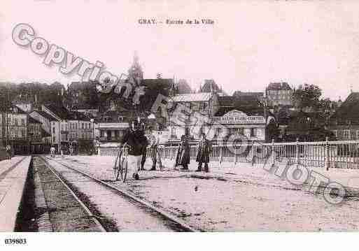 Ville de GRAY, carte postale ancienne