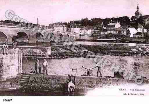 Ville de GRAY, carte postale ancienne