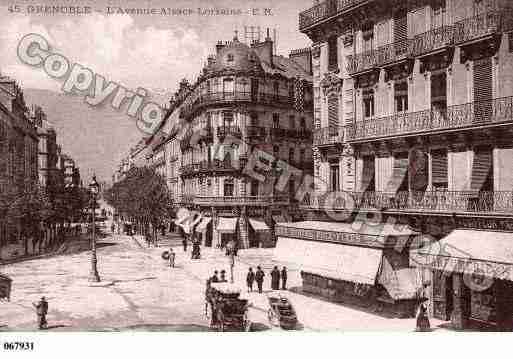 Ville de GRENOBLE, carte postale ancienne