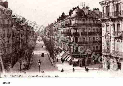 Ville de GRENOBLE, carte postale ancienne