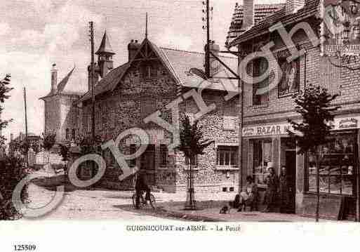 Ville de GUIGNICOURT, carte postale ancienne