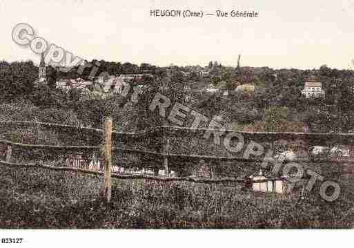 Ville de HEUGON, carte postale ancienne