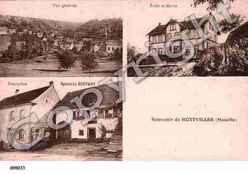 Ville de HOTTVILLER, carte postale ancienne