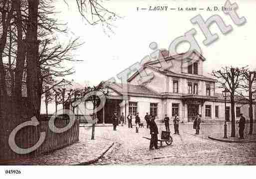 Ville de LAGNYSURMARNE, carte postale ancienne