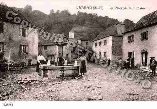 Ville de LARRAU, carte postale ancienne