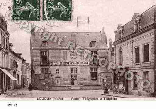 Ville de LOUDUN, carte postale ancienne