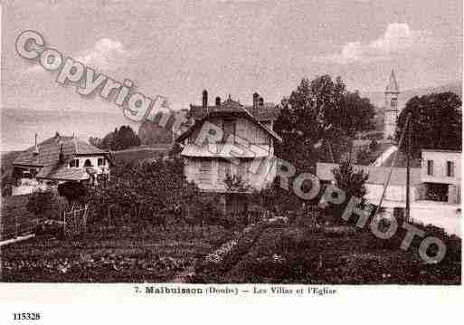 Ville de MALBUISSON, carte postale ancienne