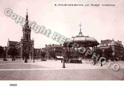 Ville de MALOLESBAINS, carte postale ancienne