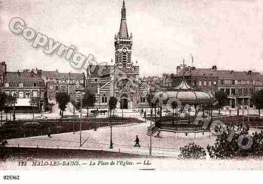 Ville de MALOLESBAINS, carte postale ancienne