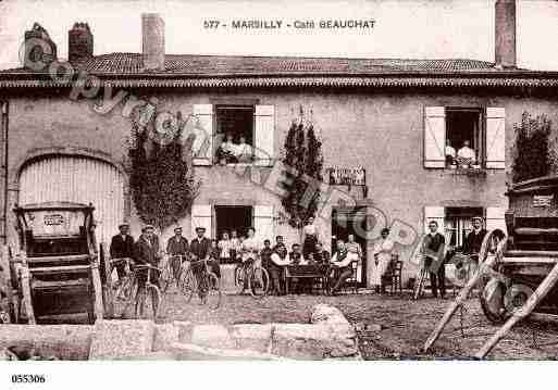 Ville de MARSILLY, carte postale ancienne