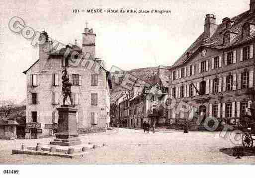 Ville de MENDE, carte postale ancienne