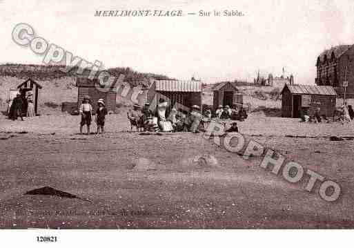 Ville de MERLIMONT, carte postale ancienne