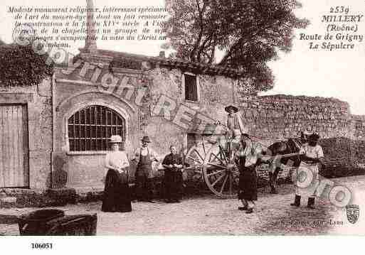 Ville de MILLERY, carte postale ancienne