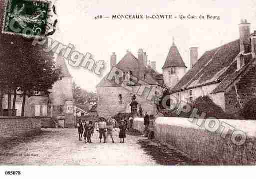 Ville de MONCEAUXLECOMTE, carte postale ancienne