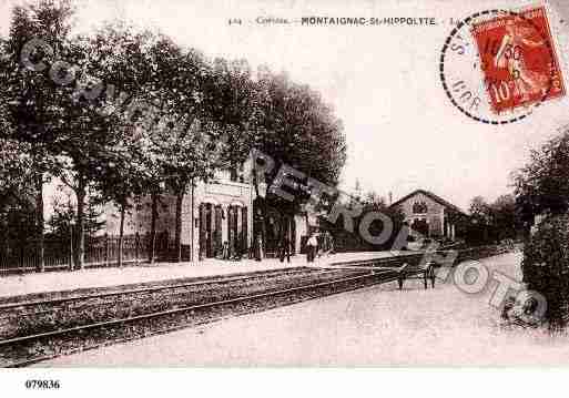 Ville de MONTAIGNACSAINTHIPPOLYTE, carte postale ancienne