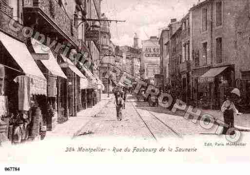 Ville de MONTPELLIER, carte postale ancienne