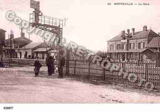 Ville de MOTTEVILLE, carte postale ancienne