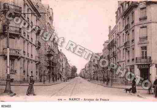 Ville de NANCY, carte postale ancienne