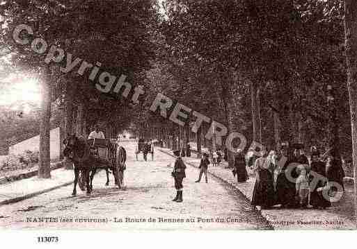 Ville de NANTES, carte postale ancienne