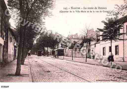 Ville de NANTES, carte postale ancienne