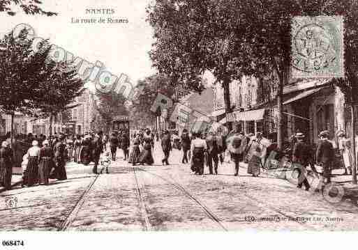 Ville de NANTES, carte postale ancienne