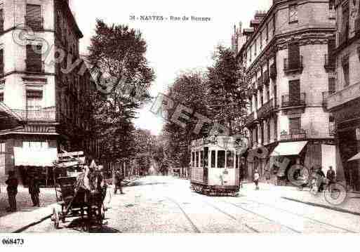 Ville de NANTES, carte postale ancienne