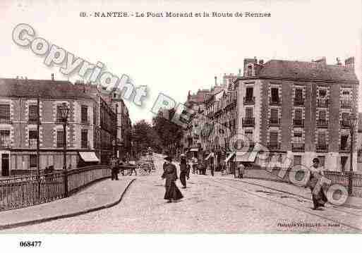 Ville de NANTES, carte postale ancienne