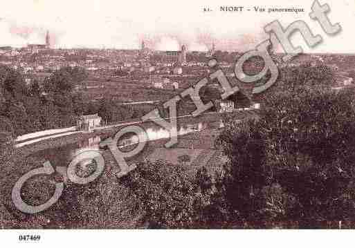 Ville de NIORT, carte postale ancienne