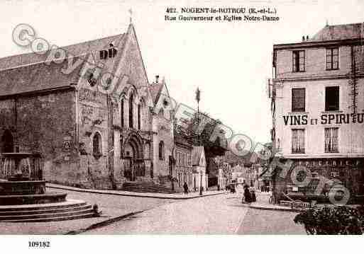 Ville de NOGENTLEROTROU, carte postale ancienne