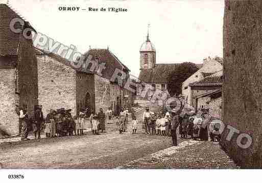 Ville de ORMOY, carte postale ancienne