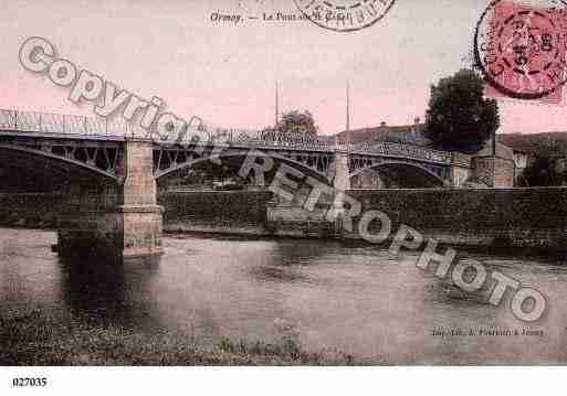 Ville de ORMOY, carte postale ancienne