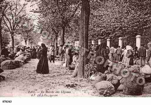 Ville de PAU, carte postale ancienne