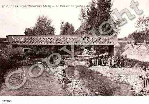 Ville de PEYRIACMINERVOIS, carte postale ancienne