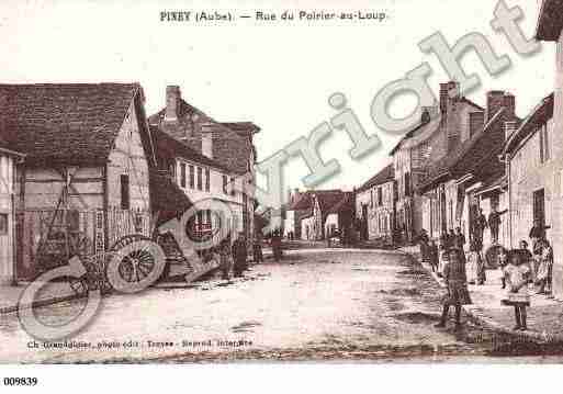 Ville de PINEY, carte postale ancienne