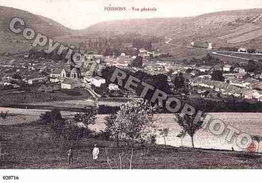 Ville de POISSONS, carte postale ancienne