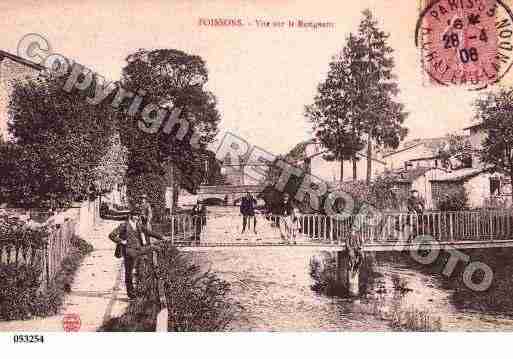 Ville de POISSONS, carte postale ancienne