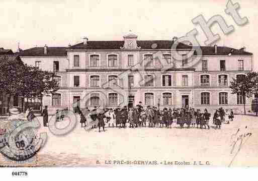 Ville de PRESTGERVAIS(LE), carte postale ancienne