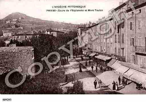 Ville de PRIVAS, carte postale ancienne