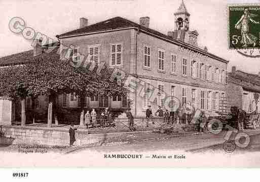 Ville de RAMBUCOURT, carte postale ancienne Ville de RAMBUCOURT, carte postale ancienne
