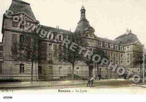 Ville de RENNES, carte postale ancienne