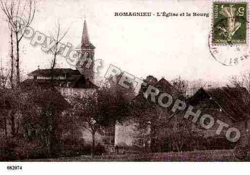 Ville de ROMAGNIEU, carte postale ancienne