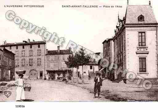 Ville de SAINTAMANTTALLENDE, carte postale ancienne