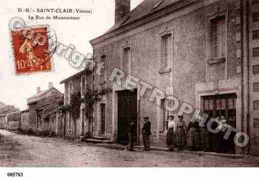 Ville de SAINTCLAIR, carte postale ancienne