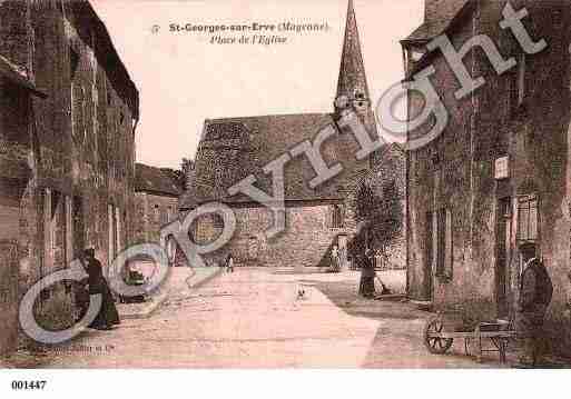 Ville de SAINTGEORGESSURERVE, carte postale ancienne