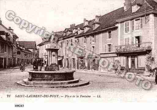 Ville de SAINTLAURENTDUPONT, carte postale ancienne