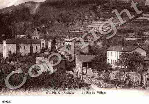 Ville de SAINTPRIX, carte postale ancienne