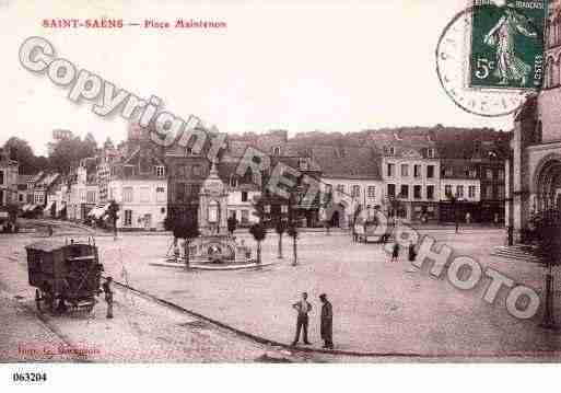 Ville de SAINTSAENS, carte postale ancienne