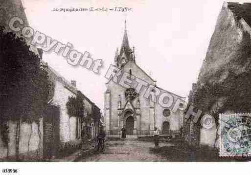 Ville de SAINTSYMPHORIEN, carte postale ancienne